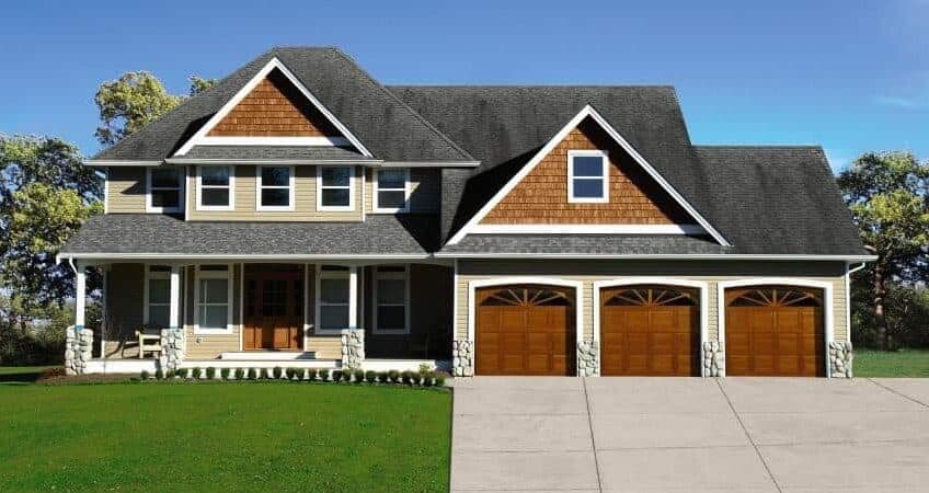 Traditional Wood Residential Garage Door