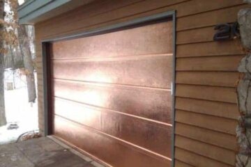 custom copper garage door