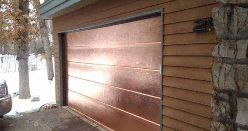 custom copper garage door