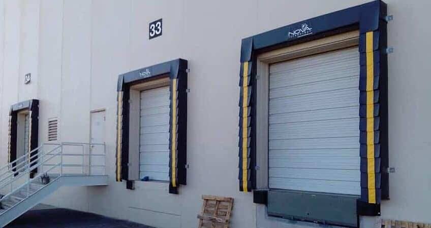 Dock seals and sectional door