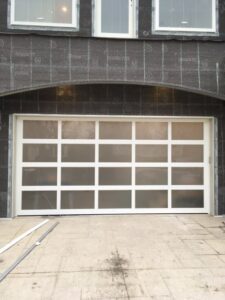 Modern Aluminum Garage Door Install in St. Louis Park