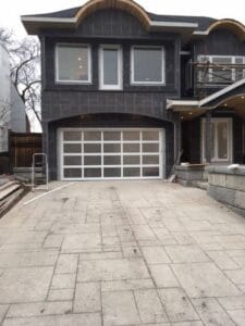 Modern Aluminum Garage Door Install in St. Louis Park