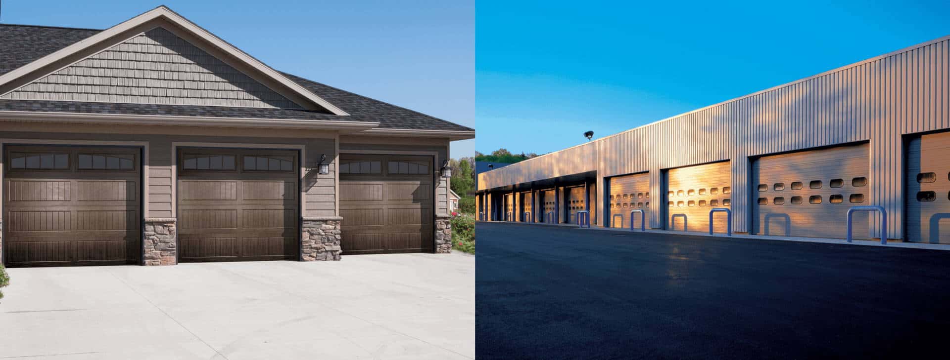 residential garage door and commercial garage door